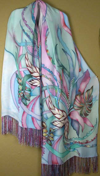 Lupine - Dyes on Silk Lupine